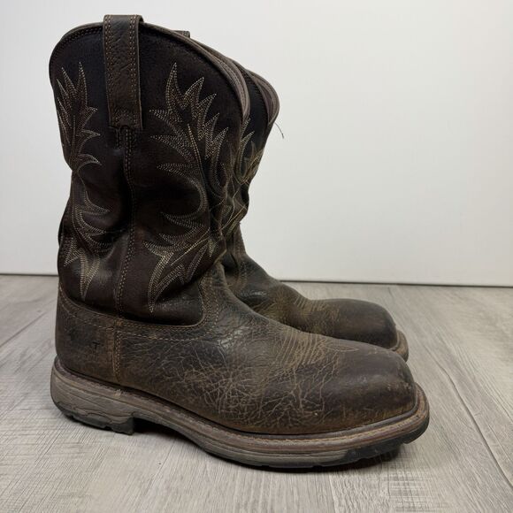 Ariat Workhog Work Boots Mens 12 B Square Toe Waterproof Composite Toe Safety A main image 8
